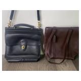 (2) Genuine COACH Leather Bags - Excellent
