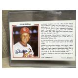 Stan Musial Autographed Notecard