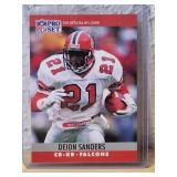 1990 Pro Set Deion Sanders Falcons Card