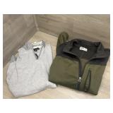 Menï¿½s Sz L Outdoors Jacket and 1/4 zip Sweater