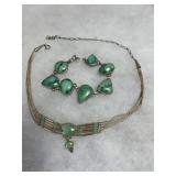 Liquid Silver Necklace and Bracelet