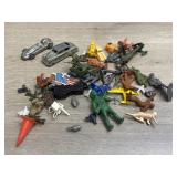 Mixed Lot Of Soldiers, Cars & Signs