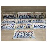 (10) Washington License Plates