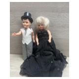 Vintage Doll Pair 7"