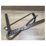 Tools - Saw, Crowbar & Ruler