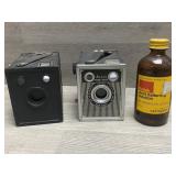 (2) Browning Cameras & Kodak Bottle