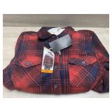 SOHO Threads Womens Size 2XL Sherpa Lined Flannel
