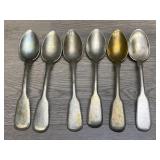 (6) Gowe Alpaca Silver Spoons
