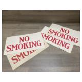 (3) Paper Fort Riley Kansas 1975 "NO SMOKING"