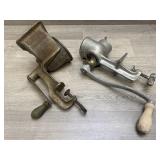 (2) Vintage Meat Grinders