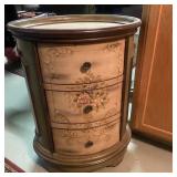 Floral Decorative 3 Drawer Stand