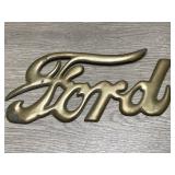 Brass Ford Model T Script Emblem