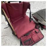 (2) Stadium Seat Covers - Built In Drink Holder -