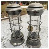 (2) Oil Lanterns - Outdoor / Decorative/ Fully
