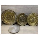 (4) Brass & Aluminum Wall Hang Ups