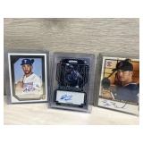 (3) Baseball Rookie Autos