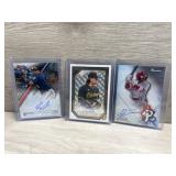 (3) Baseball Rookies - Autos