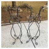 (2) Metal Folding Plant Stand Racks