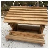 Wood Bird Feeder - Easy To Load -