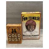 (2) Early Americana Decor Items -