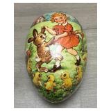 Vintage German Paper Mache Easter Egg 7in