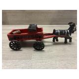 Vintage Cast Iron Donkey Express Cart