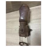 Antique Wall Coffee Grinder Amethyst Jar