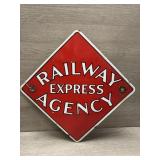 1940s AUTHENTIC Railway Express Agency Porcelain