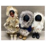 (3) Alaskan Sleepy Eyed Dolls -