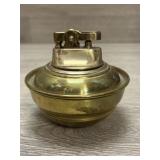 English Brass Table Lighter Marked S.I.