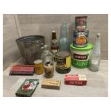 Primitive Advertising Tins, Beer Bottles & More!,