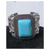 Southwest Style Faux Turquoise Cuff Braclet
