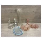 Grandmas Glassware Pink Depression & More