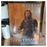 Vtg 1996 Braveheart Movie Promo Poster In Metal