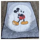 Vtg Biederlack Mickey Mouse Fleece Blanket -