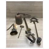(2) Balance Scales Bell & Wrench -