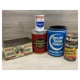 Tobacco, Coffee & More Advertising Tins -