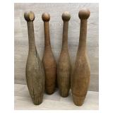(4) Primitive Juggling Batons