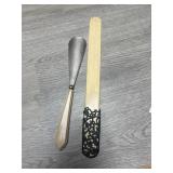 Lucite? letter Opener and Shoe Horn?