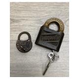 Shapleigh & Miller Antique Pad Locks & Keys -