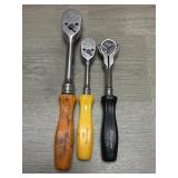 (3) Snap-On High Performance Ratchet Wrenches