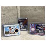 (3) Baseball Relic Cards
