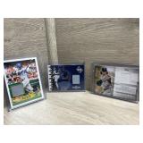 (3) Baseball Swatch Cards