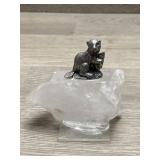 Quartz Crystal With Otter -