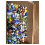 100 VTG Marble Assortment in Cigar Box