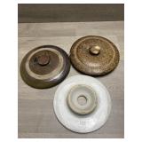 (3) Crock Lids -