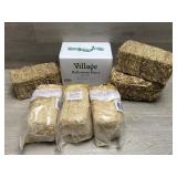Mini Straw Bales & Dept 56 Fence