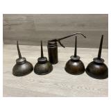 (5) Oiler Cans -