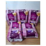 5 New Packs Poise Long & Regular Length  Pads