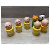 (7) 1974-84 Fisher Price Chunky Little People -